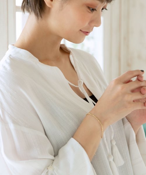 colleca la（コレカラ）の「ミックスチェーンブレスレット（ブレスレット・レディース・シルバー/ゴールド・ﾌﾘ-）」の10枚目の写真