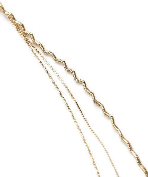 colleca la（コレカラ）の「ミックスチェーンブレスレット（ブレスレット・レディース・シルバー/ゴールド・ﾌﾘ-）」の9枚目の写真