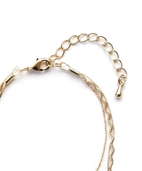 colleca la（コレカラ）の「ミックスチェーンブレスレット（ブレスレット・レディース・シルバー/ゴールド・ﾌﾘ-）」の6枚目の写真