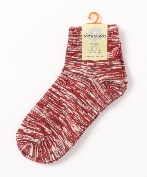 チャイハネ（チャイハネ）の「【チャイハネ】チャクラミドルソックス23～25cm（ソックス/靴下・レディース・ライトブルー/グリーン/パープル/レッド/イエロー/オレンジ/インディゴブルー・FREE）」の6枚目の写真