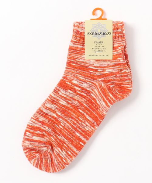 チャイハネ（チャイハネ）の「【チャイハネ】チャクラミドルソックス23～25cm（ソックス/靴下・レディース・ライトブルー/グリーン/パープル/レッド/イエロー/オレンジ/インディゴブルー・FREE）」の7枚目の写真