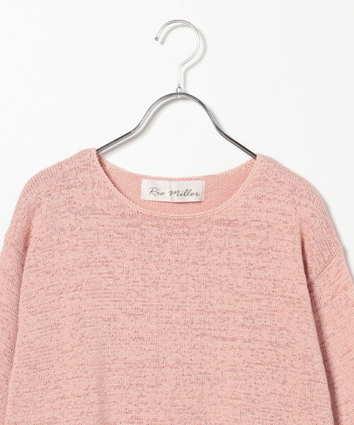 Rie Miller（リエミラー）の「テープヤーンプルオーバーニット（ニット/セーター・レディース・ベージュ/ベビーピンク/ホワイト/イエロー・38）」の14枚目の写真