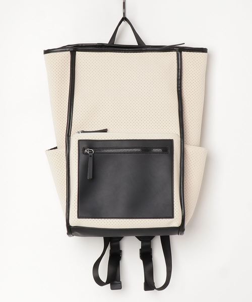SOLPRESA(ソルプレーサ)の「【SOLPRESA】ボンディングパンチングリュックサック(バックパック/リュック・レディース・ブラック/グレー/ライトベージュ・ONE SIZE)」の3枚目の写真