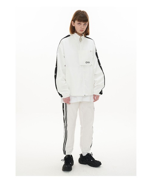 【完売品】OY ロゴテープブロックトラックジャケット＆アンバランステープパンツ OY（オーワイ）の「『OY/オーワイ』ロゴテープブロックトラック