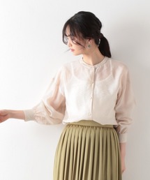 GLOBAL WORK | シアーバンドカラーシャツ/871152(シャツ/ブラウス)