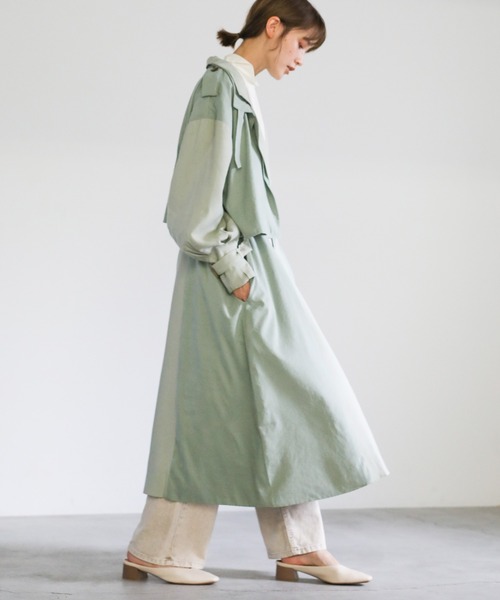 select MOCA（セレクトモカ）の「バイカラートレンチコート（トレンチ