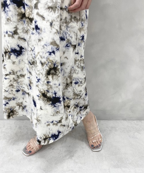 natural couture(ナチュラルクチュール)の「チューブヒモミュールサンダル(サンダル・レディース・ミント/クリア/アイボリー/ピンクゴールド・L/M)」の7枚目の写真