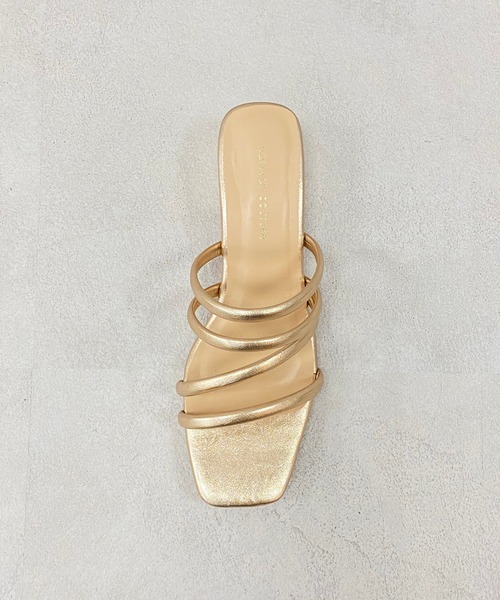 natural couture(ナチュラルクチュール)の「チューブヒモミュールサンダル(サンダル・レディース・ミント/クリア/アイボリー/ピンクゴールド・L/M)」の13枚目の写真