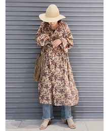 Ungrid | バティックプリントガウンワンピース(ワンピース)