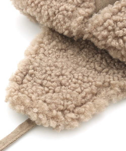 MAKE YOUR DAY（メイクユアデイ）の「ボアパイロットキャップ（キャップ・キッズ・ブラック/ベージュ/ブラウン・46/48/50/52/54/56）」の13枚目の写真