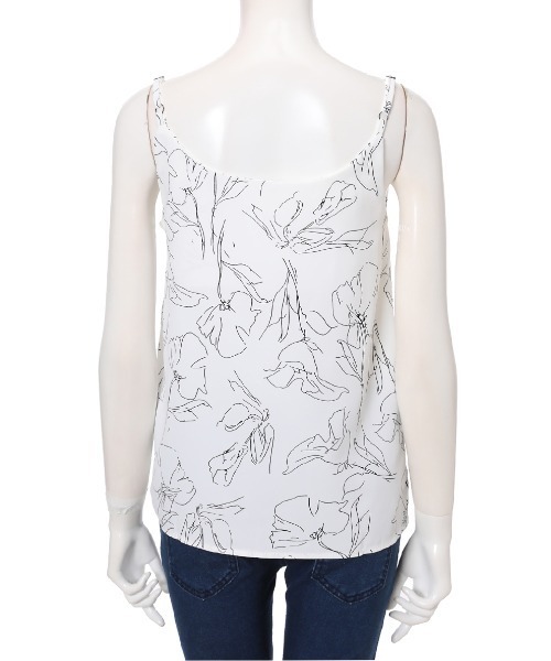 fifth(フィフス)の「レトロフラワーデザインキャミソール(キャミソール・レディース・ホワイト/ブルー・MEDIUM)」の11枚目の写真