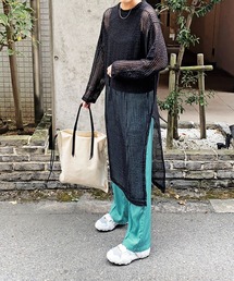 Marient | シアーメッシュニットOP/ワンピース(ニット/セーター)