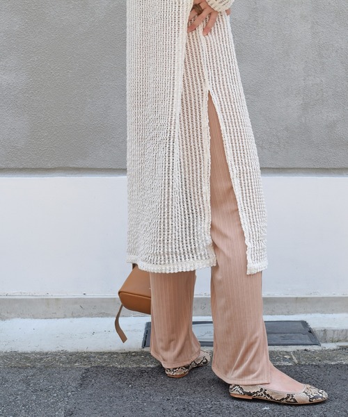 Marient（マリエント）の「シアーメッシュニットOP/ワンピース（ニット/セーター・レディース・ブラック/アイボリー・FREE）」の11枚目の写真