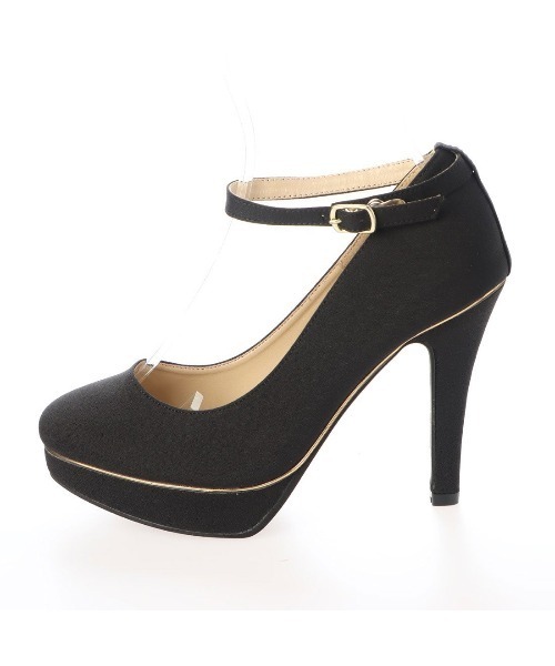 Miminy Piminy（ミミニー ピミニー）の「MiminyPiminy(ミミニーピミニー) ゴールドラインピース付きアンクルストラップ パンプス（パンプス・レディース・ネイビー/ブラック/ワイン/ホワイト/シルバー/ゴールド/ブラック系その他・M/LL/S/L）」の20枚目の写真