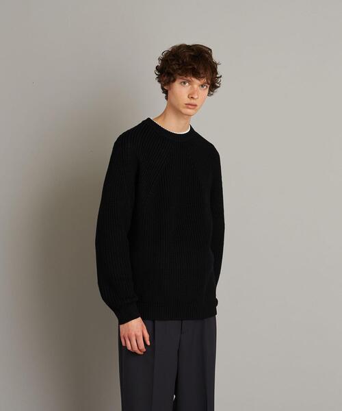 BATONER×steven alan バトナースティーブンアラン リブ編みニット