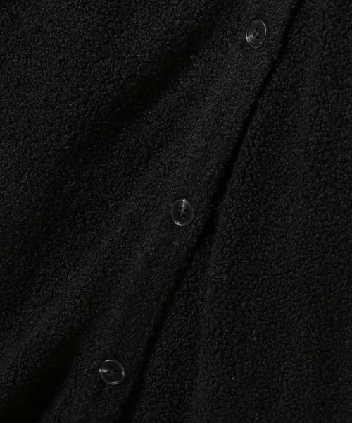 TEVALT（ヴァレット）の「ボア切替え　ロングシャツジャケット（その他アウター・レディース・カーキ/ブラック・38）」の12枚目の写真