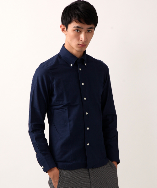 ABAHOUSE（アバハウス）の「ﾄｯﾌﾟｼｬﾝﾌﾞﾚｰ起毛ｼｬﾂ（シャツ/ブラウス・メンズ・ホワイト/ネイビー/グレー/ボルドー・3/4/2）」の4枚目の写真