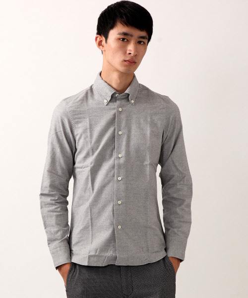 ABAHOUSE（アバハウス）の「ﾄｯﾌﾟｼｬﾝﾌﾞﾚｰ起毛ｼｬﾂ（シャツ/ブラウス・メンズ・ホワイト/ネイビー/グレー/ボルドー・3/4/2）」の3枚目の写真