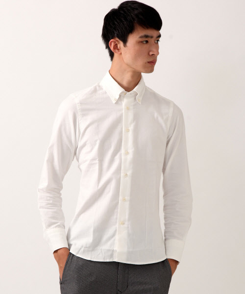 ABAHOUSE（アバハウス）の「ﾄｯﾌﾟｼｬﾝﾌﾞﾚｰ起毛ｼｬﾂ（シャツ/ブラウス・メンズ・ホワイト/ネイビー/グレー/ボルドー・3/4/2）」の2枚目の写真