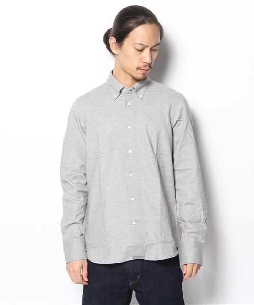 ABAHOUSE（アバハウス）の「ﾄｯﾌﾟｼｬﾝﾌﾞﾚｰ起毛ｼｬﾂ（シャツ/ブラウス・メンズ・ホワイト/ネイビー/グレー/ボルドー・3/4/2）」の6枚目の写真