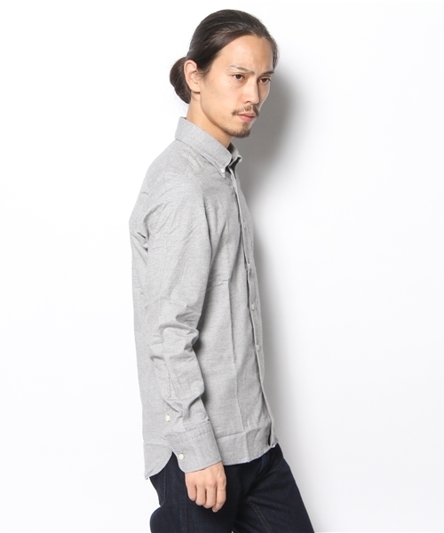 ABAHOUSE（アバハウス）の「ﾄｯﾌﾟｼｬﾝﾌﾞﾚｰ起毛ｼｬﾂ（シャツ/ブラウス・メンズ・ホワイト/ネイビー/グレー/ボルドー・3/4/2）」の7枚目の写真