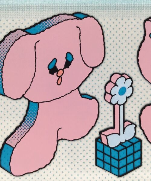 TOKYO CULTUART by BEAMS（トウキョウカルチャートバイビームス）の「鱗片堂 × ancco / 3D Animals ステッカー（M)（ステッカー/テープ・メンズ・ピンク/グリーン・ONE SIZE）」の3枚目の写真