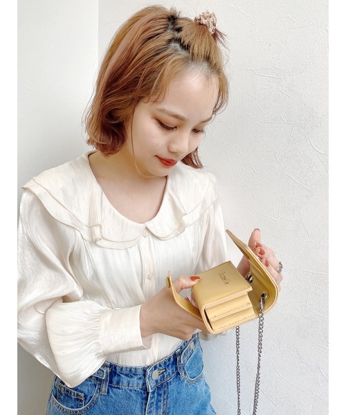 jumelle（ジュメロ）の「ポーチバッグ（ショルダーバッグ・レディース・ワイン/カーキ/イエロー/ブラック・FREE）」の11枚目の写真