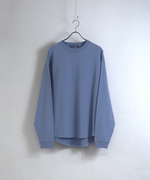 Confirm（コンファーム）の「Confirm / コンファーム ラウンドテールビッグロンT（Tシャツ/カットソー・メンズ・ホワイト/オレンジ/ブルー/ホワイト系その他/ベージュ/チャコールグレー/サックスブルー/ブラック/ミント・L/M）」の9枚目の写真