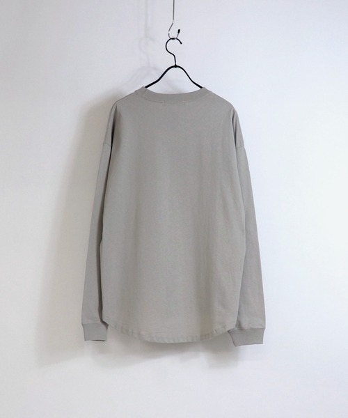 Confirm（コンファーム）の「Confirm / コンファーム ラウンドテールビッグロンT（Tシャツ/カットソー・メンズ・ホワイト/オレンジ/ブルー/ホワイト系その他/ベージュ/チャコールグレー/サックスブルー/ブラック/ミント・L/M）」の19枚目の写真