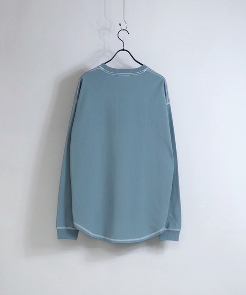 Confirm（コンファーム）の「Confirm / コンファーム ラウンドテールビッグロンT（Tシャツ/カットソー・メンズ・ホワイト/オレンジ/ブルー/ホワイト系その他/ベージュ/チャコールグレー/サックスブルー/ブラック/ミント・L/M）」の21枚目の写真