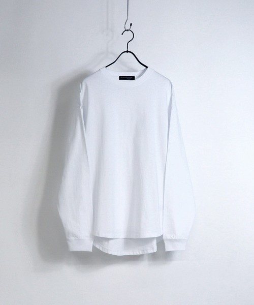 Confirm（コンファーム）の「Confirm / コンファーム ラウンドテールビッグロンT（Tシャツ/カットソー・メンズ・ホワイト/オレンジ/ブルー/ホワイト系その他/ベージュ/チャコールグレー/サックスブルー/ブラック/ミント・L/M）」の10枚目の写真