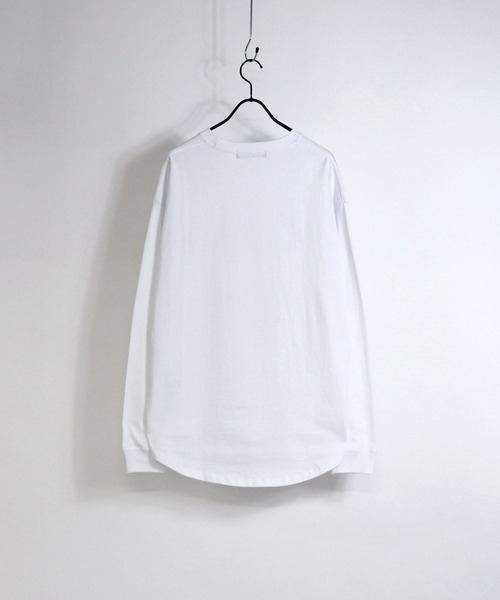 Confirm（コンファーム）の「Confirm / コンファーム ラウンドテールビッグロンT（Tシャツ/カットソー・メンズ・ホワイト/オレンジ/ブルー/ホワイト系その他/ベージュ/チャコールグレー/サックスブルー/ブラック/ミント・L/M）」の11枚目の写真