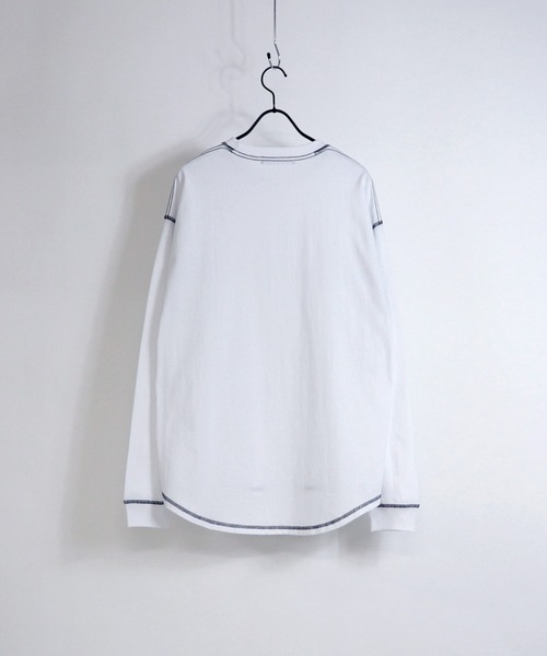 Confirm（コンファーム）の「Confirm / コンファーム ラウンドテールビッグロンT（Tシャツ/カットソー・メンズ・ホワイト/オレンジ/ブルー/ホワイト系その他/ベージュ/チャコールグレー/サックスブルー/ブラック/ミント・L/M）」の13枚目の写真
