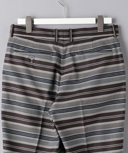 AURALEE（オーラリー）の「＜AURALEE（オーラリー）＞ ボーダー スラックス■■■（スラックス・メンズ・ダークグリーン/ライトグレー・3/4/5）」の5枚目の写真