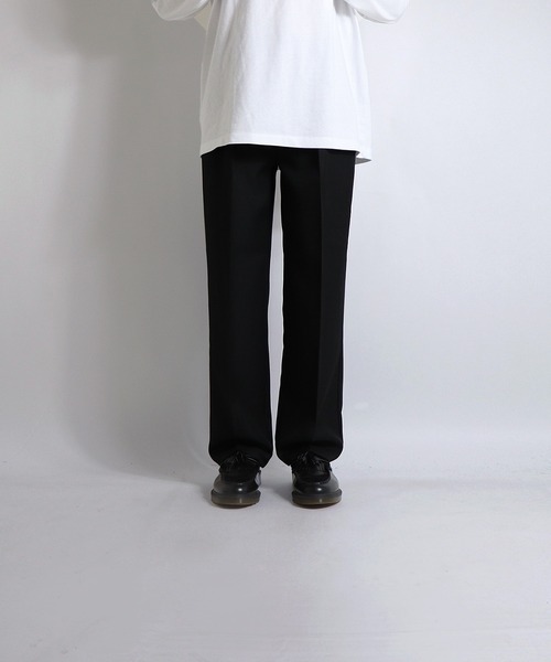 Confirm（コンファーム）の「25SS 極美シルエット 脚長 タック センタープレス ストレートパンツ スラックス【Confirm】（スラックス・メンズ・ブラック/パープル/ブルー/アイボリー/ブラウン/チャコールグレー/ブラウン系その他/ネイビー・M/L/S/XL）」の18枚目の写真