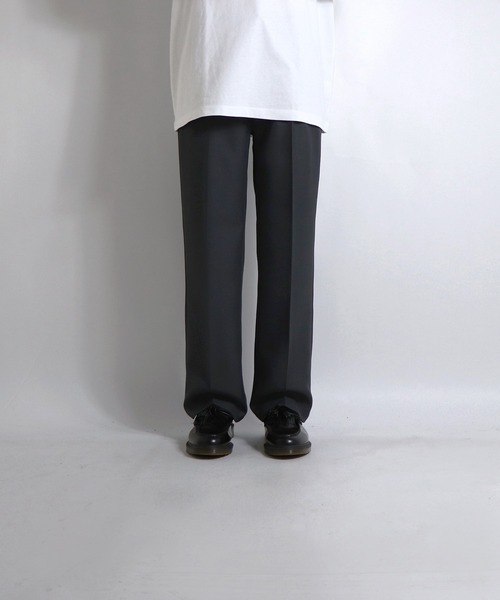 Confirm（コンファーム）の「25SS 極美シルエット 脚長 タック センタープレス ストレートパンツ スラックス【Confirm】（スラックス・メンズ・ブラック/パープル/ブルー/アイボリー/ブラウン/チャコールグレー/ブラウン系その他/ネイビー・M/L/S/XL）」の15枚目の写真