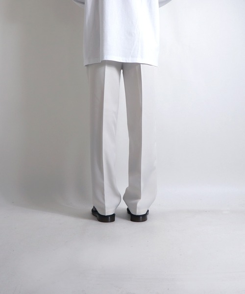 Confirm（コンファーム）の「25SS 極美シルエット 脚長 タック センタープレス ストレートパンツ スラックス【Confirm】（スラックス・メンズ・ブラック/パープル/ブルー/アイボリー/ブラウン/チャコールグレー/ブラウン系その他/ネイビー・M/L/S/XL）」の11枚目の写真