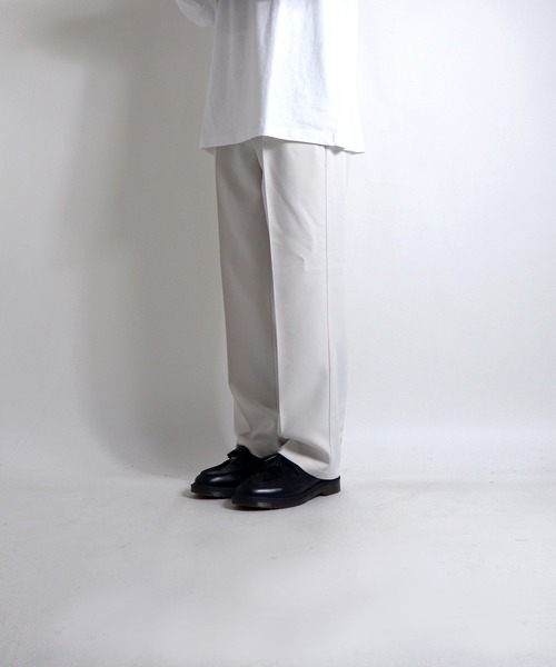 Confirm（コンファーム）の「25SS 極美シルエット 脚長 タック センタープレス ストレートパンツ スラックス【Confirm】（スラックス・メンズ・ブラック/パープル/ブルー/アイボリー/ブラウン/チャコールグレー/ブラウン系その他/ネイビー・M/L/S/XL）」の10枚目の写真