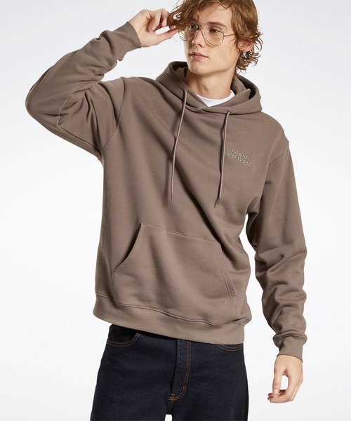 Reebok（リーボック）の「eightyone フレンチテリー フーディー （パーカー・メンズ・ブラック/グリーン/ライトブラウン・SMALL/XX-LARGE/LARGE/X-LARGE/XXX-LARGE/MEDIUM）」の3枚目の写真