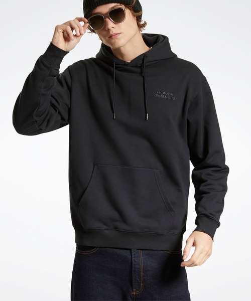 Reebok（リーボック）の「eightyone フレンチテリー フーディー （パーカー・メンズ・ブラック/グリーン/ライトブラウン・SMALL/XX-LARGE/LARGE/X-LARGE/XXX-LARGE/MEDIUM）」の2枚目の写真