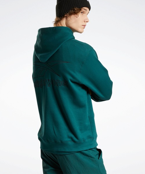 Reebok（リーボック）の「eightyone フレンチテリー フーディー （パーカー・メンズ・ブラック/グリーン/ライトブラウン・SMALL/XX-LARGE/LARGE/X-LARGE/XXX-LARGE/MEDIUM）」の10枚目の写真