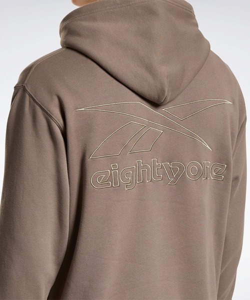 Reebok（リーボック）の「eightyone フレンチテリー フーディー （パーカー・メンズ・ブラック/グリーン/ライトブラウン・SMALL/XX-LARGE/LARGE/X-LARGE/XXX-LARGE/MEDIUM）」の5枚目の写真