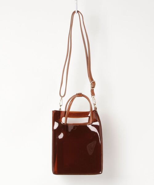 Per sist ence（パーシエンス）の「Per sist ence/パーシエンス　クリアマルチショルダー（ショルダーバッグ・レディース・ブラック/ブラウン・FREE）」の4枚目の写真