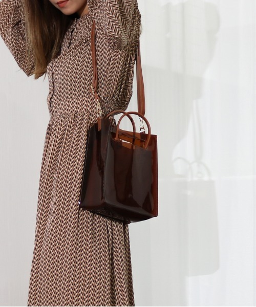 Per sist ence（パーシエンス）の「Per sist ence/パーシエンス　クリアマルチショルダー（ショルダーバッグ・レディース・ブラック/ブラウン・FREE）」の8枚目の写真