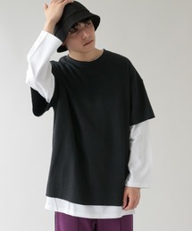 ＜半袖T×ロンTセット＞ワッフルレイヤードＴシャツ/934921