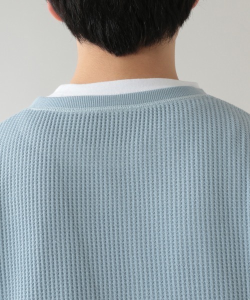 RAGEBLUE(レイジブルー)の「<半袖T×ロンTセット>ワッフルレイヤードTシャツ/934921(Tシャツ/カットソー・メンズ・ライトブルー/その他19/ベージュ系その他2・MEDIUM/LARGE)」の8枚目の写真