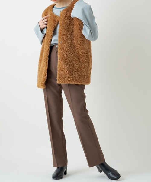 Kastane（カスタネ）の「スラックスパンツ（その他パンツ・レディース・ブラウン・FREE）」の4枚目の写真