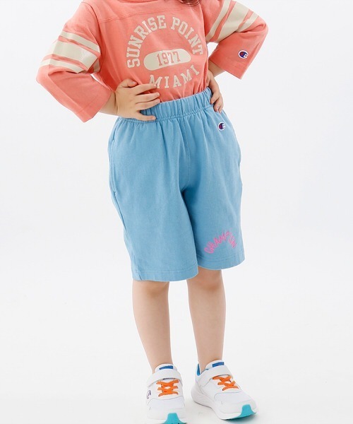 Champion(チャンピオン)の「【Champion/チャンピオン】キッズ キャンパス ショーツ(その他パンツ・キッズ・ブラック/サックスブルー/ネイビー/ピンク・100/110/140/130/120)」の18枚目の写真