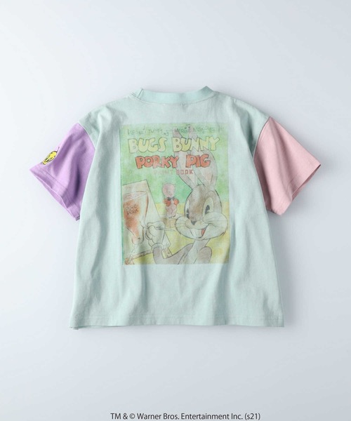 Right-on（ライトオン）の「【Looney Tunes】ワイドシルエットTシャツ(ルーニー・テューンズ)（Tシャツ/カットソー・キッズ・ライトグレー/ライム・105/140/120/130/155）」の17枚目の写真