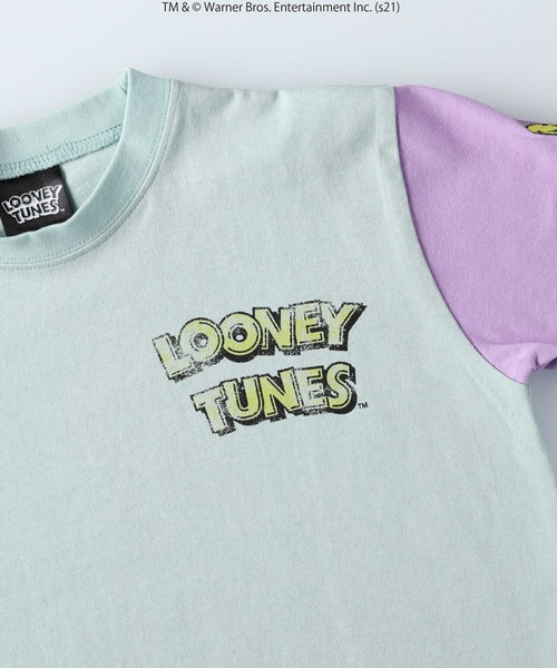 Right-on（ライトオン）の「【Looney Tunes】ワイドシルエットTシャツ(ルーニー・テューンズ)（Tシャツ/カットソー・キッズ・ライトグレー/ライム・105/140/120/130/155）」の18枚目の写真